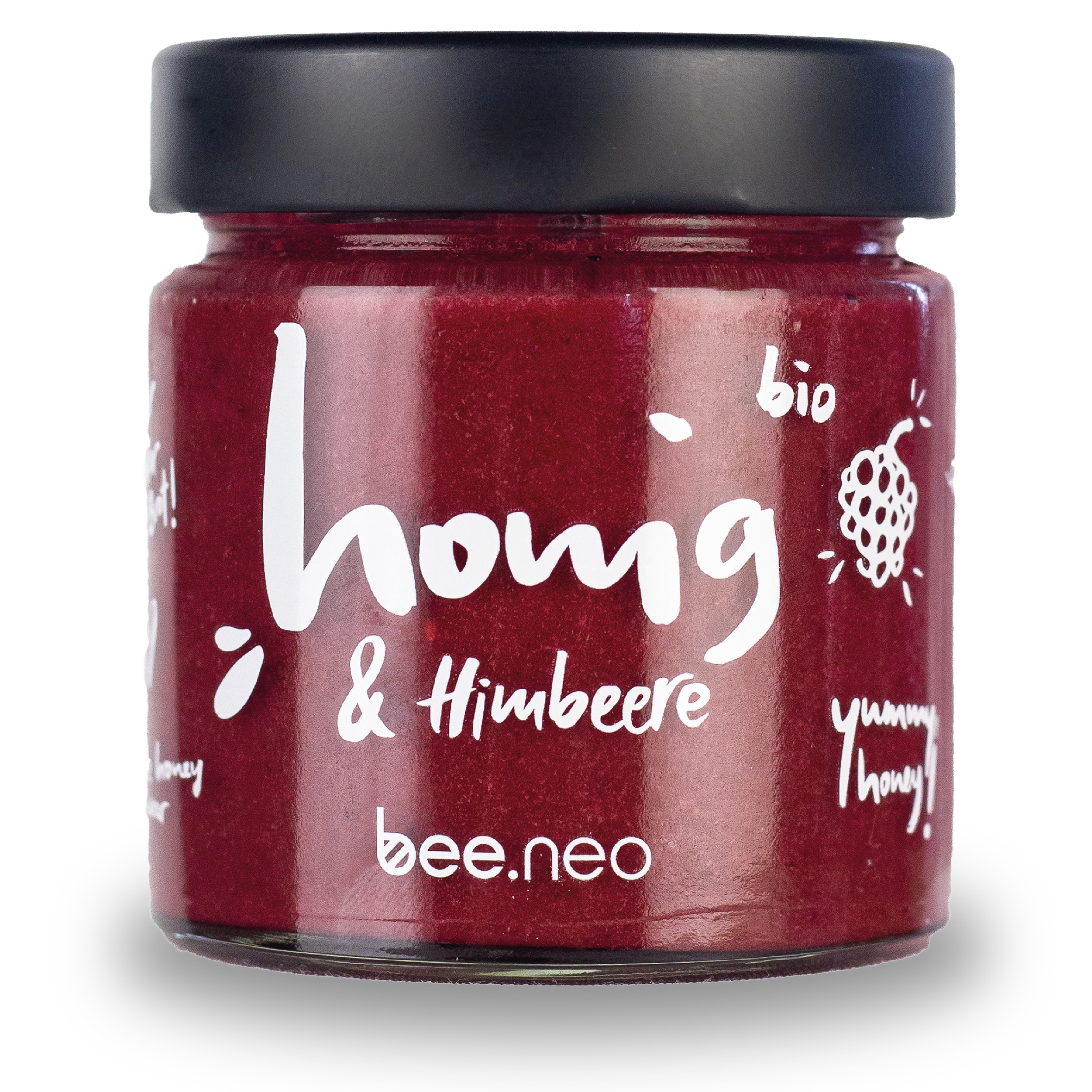 Bio-Honig & Himbeere, 230g Glas, 100% natürliche Zutaten