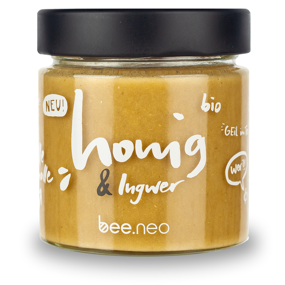 Bio-Honig & Ingwer, 230g Glas, 100% natürliche Zutaten